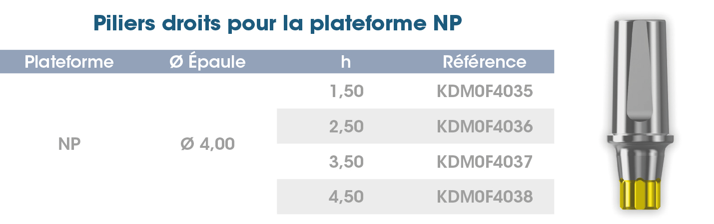 Piliers droits NP AvantPEAK FR